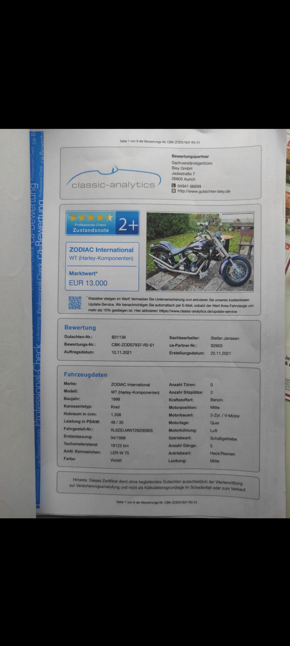 Motorrad verkaufen Andere Harley Davidson FXSTC Ankauf